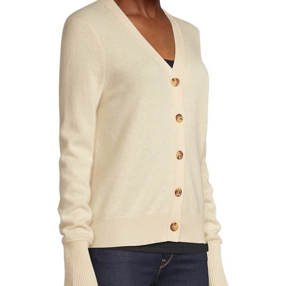 En Thread Merino Wool & Cashmere Cardigan - Picture 3 of 4